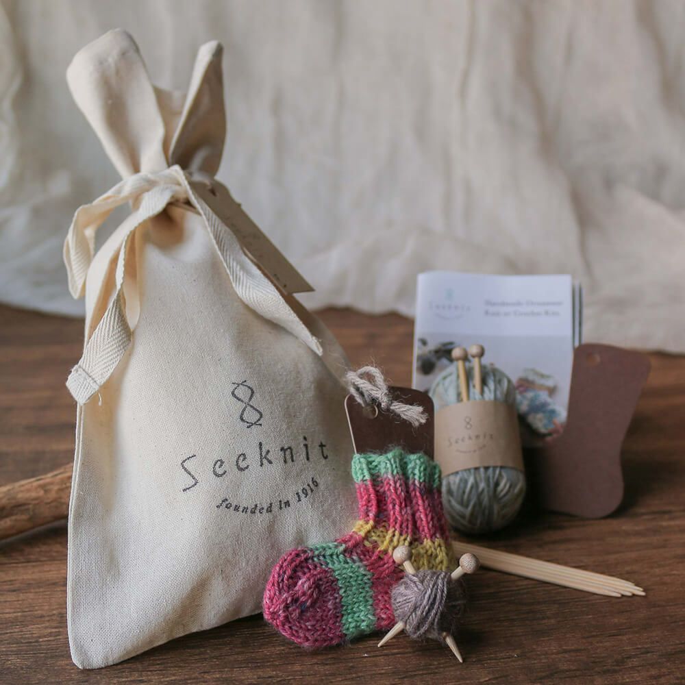 Seeknit Ornament Kit 棒あみ針でつくるミニソックスキット | Seeknit