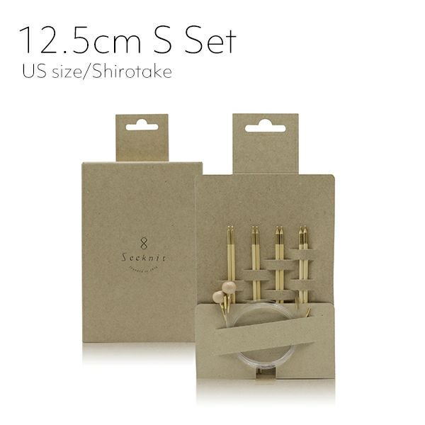 Seeknit Shirotake 切替輪針 12.5cm Sセット 紙ケース ≪海外サイズ≫