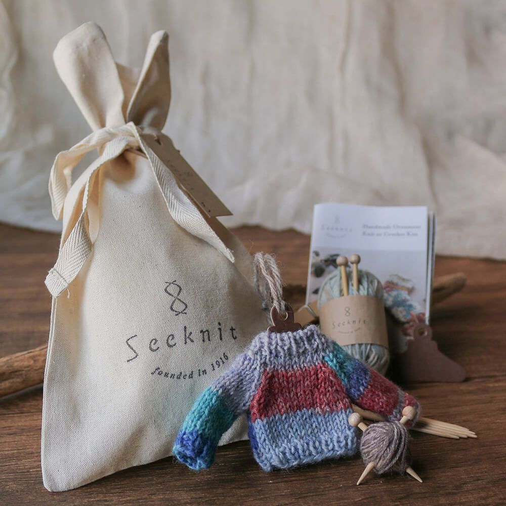 Seeknit Ornament Kit 棒あみ針でつくるミニセーター キット Seeknit Ornament Kit 棒あみ針でつくるミニセーター キット