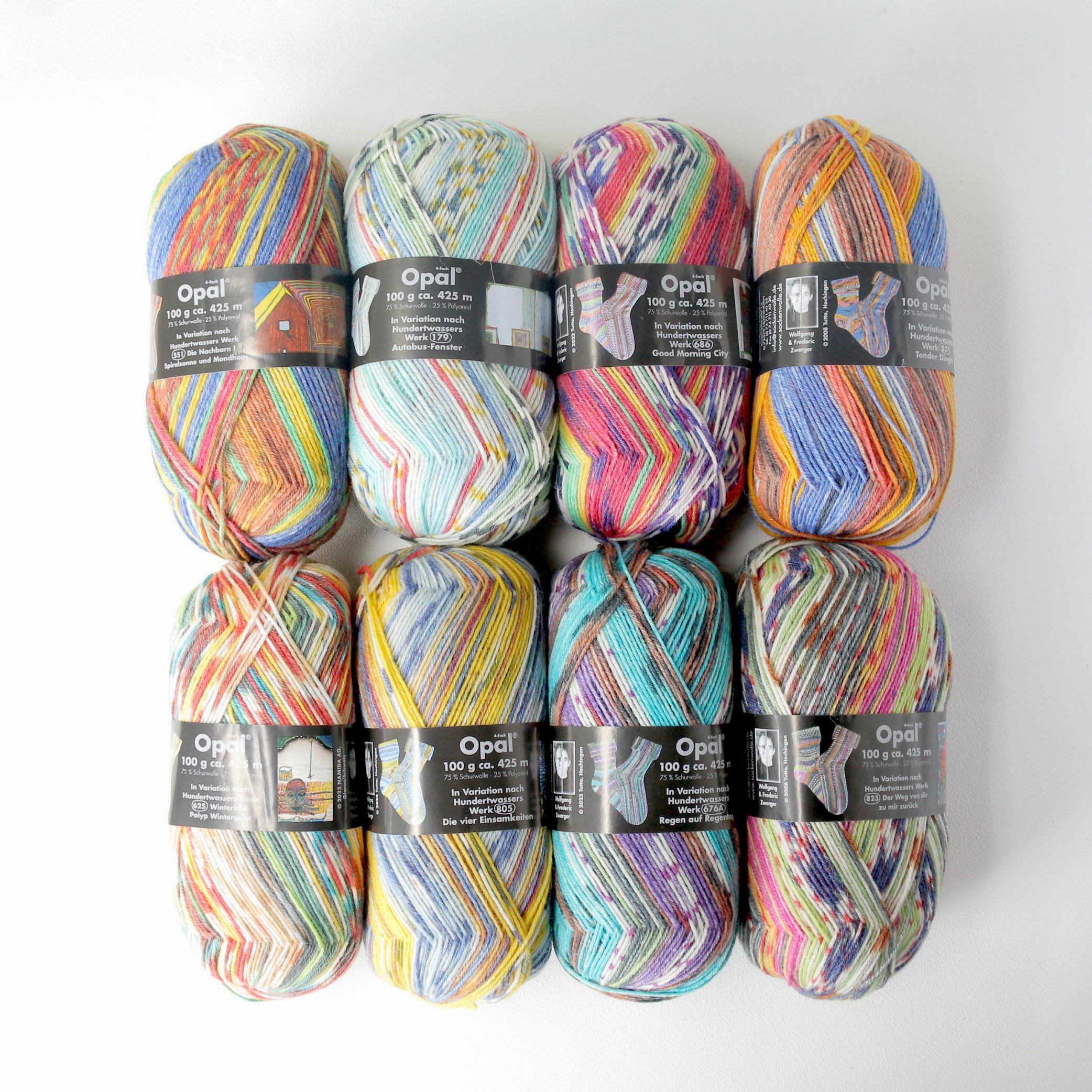 大人気!] Opal Hundertwasser 2000シリーズ 8色セット［2100 2101 2102