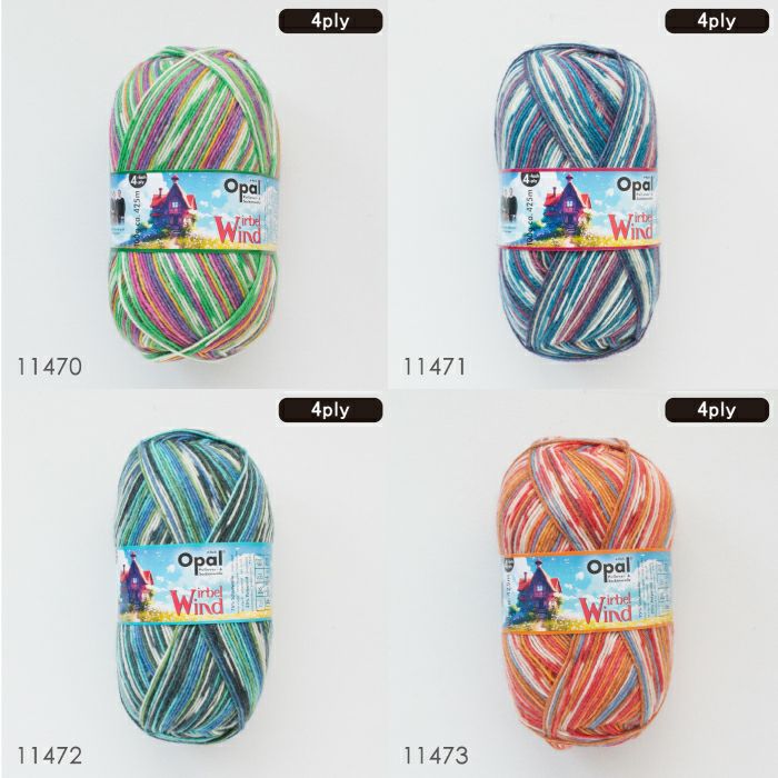 Opal Wirbelwind 4ply（ヴィルベルヴィント）11470 11471 11472 11473