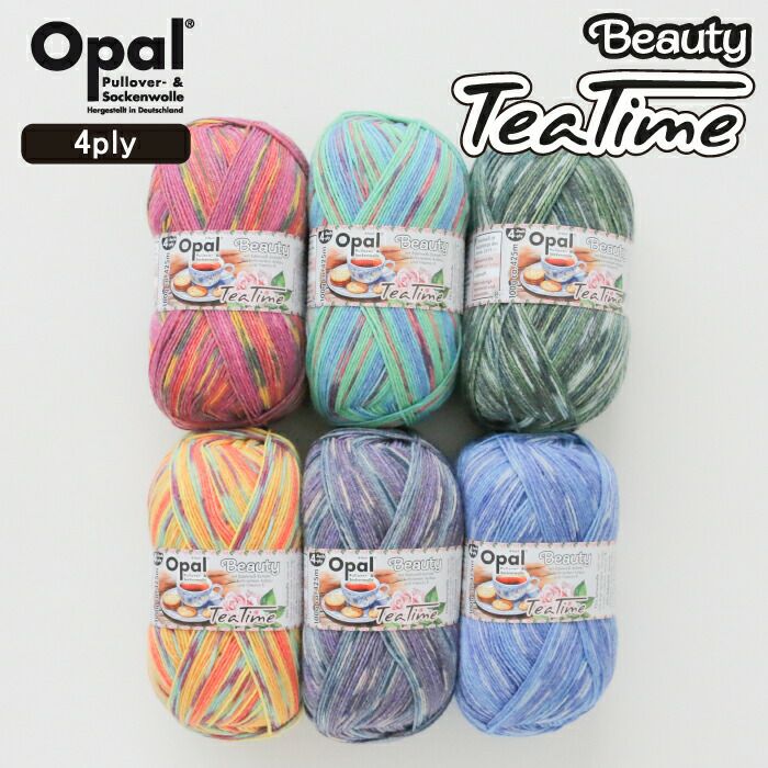 Opal Beauty 5 Tea Time 4ply(ビューティー5 ティータイム)11510 11511 11512 11513 11514 11515
