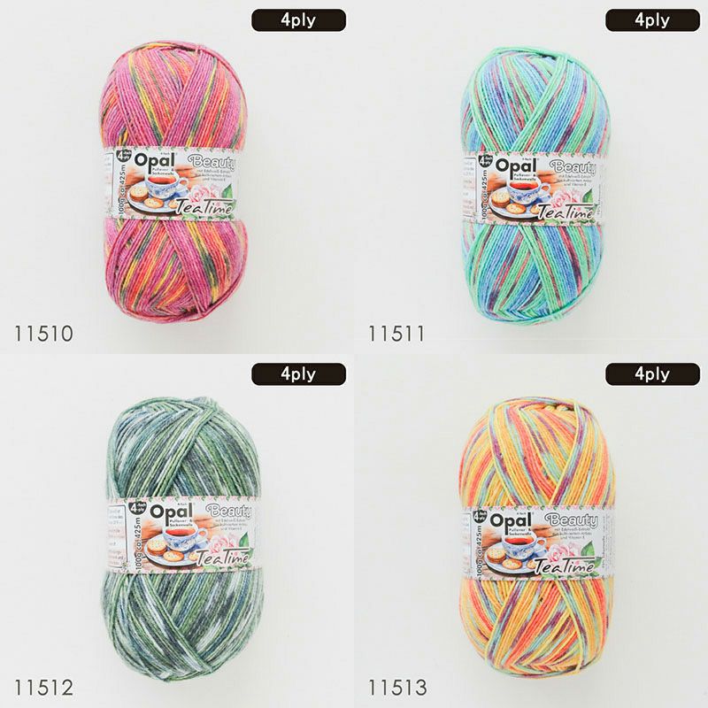 趣鯨鋤様　NEW オパール毛糸　ビューティー5 全色6玉セット Opal Beauty 5 Tea Time 4ply（ビューティー5 ティータイム）11510
