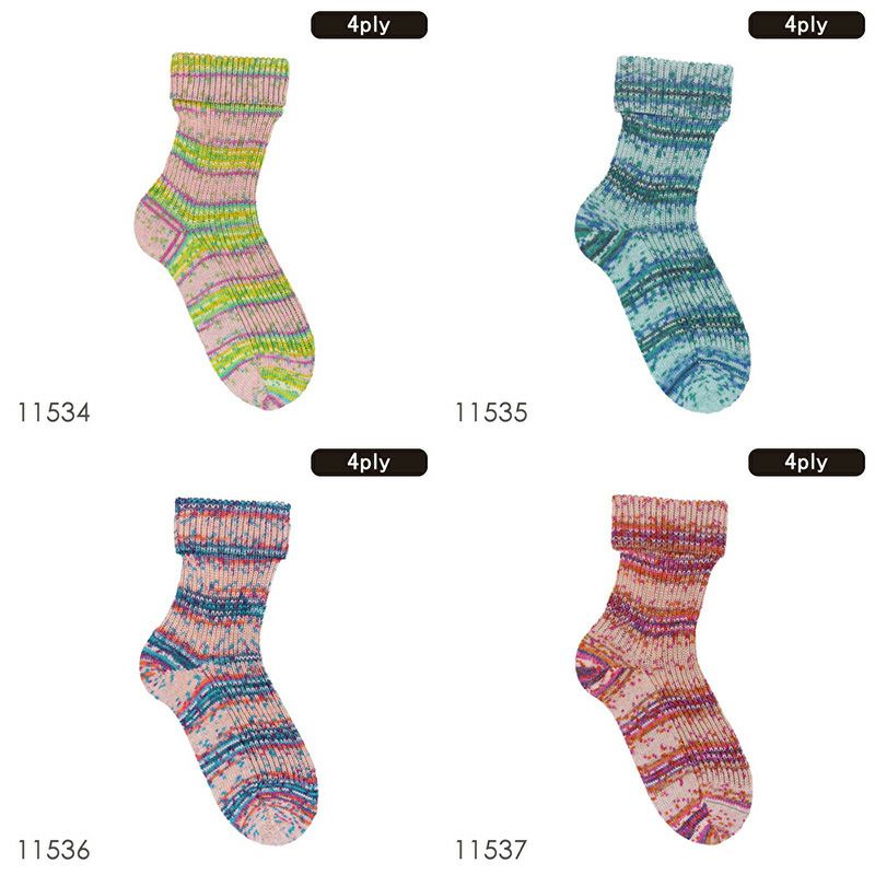 Opal Aquarell 4ply（アクアレルー）11530 11531 11532 11533 11534