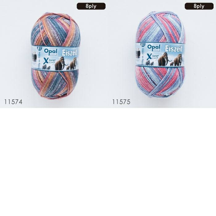 フイッシュボーン オパール 6色セット］Opal XLarge Eiszeit 8ply（アイスサイト）11570 11571