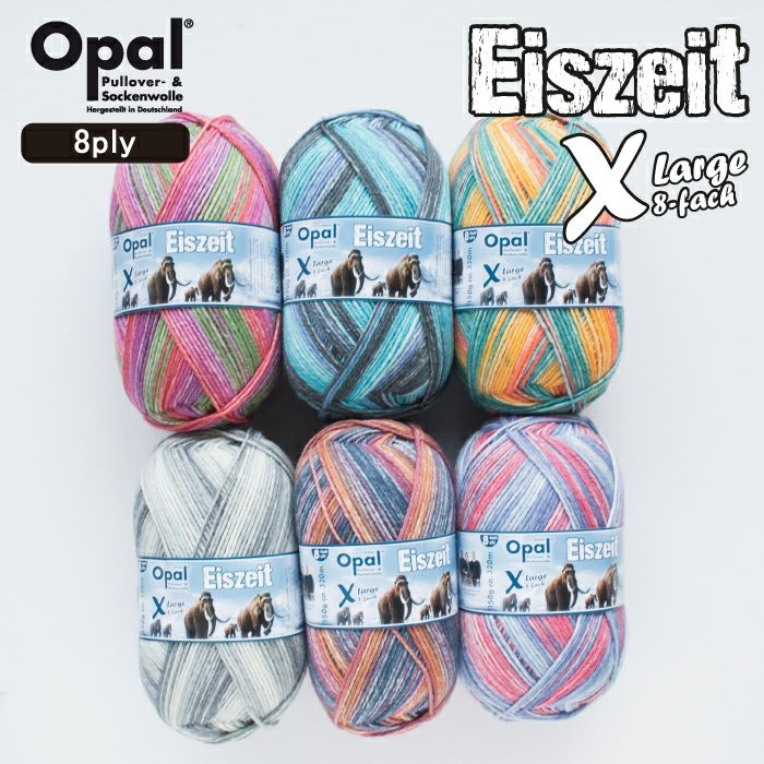 Opal XLarge Eiszeit 8ply(アイスサイト)11570 11571 11572 11573 11574 11575