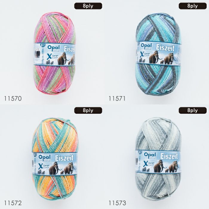 Opal XLarge Eiszeit 8ply（アイスサイト）11570 11571 11572 11573